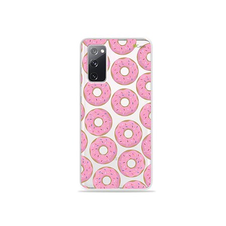 Capa (Transparente) para Galaxy S20 FE - Donuts