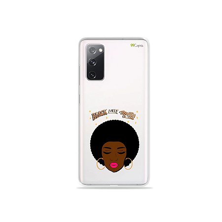 Capa (Transparente) para Galaxy S20 FE - Black Lives