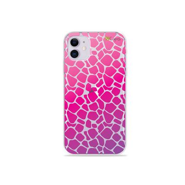 Capa (Transparente) para Iphone 12 - Animal Print Pink