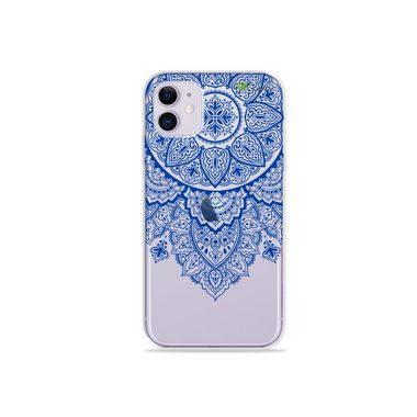 Capa (Transparente) para Iphone 12 - Mandala Azul