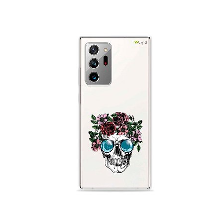 Capa (Transparente) para Galaxy Note 20 Ultra - Caveira