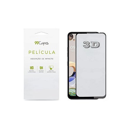 Película de Vidro 3D (borda preta) para LG K42 - 99Capas