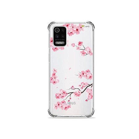 Capa (Transparente) para LG K62 - Cerejeiras