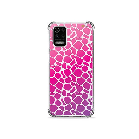 Capa (Transparente) para LG K62 - Animal Print Pink