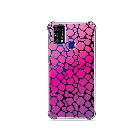 Capa (Transparente) para Galaxy M21s - Animal Print Pink
