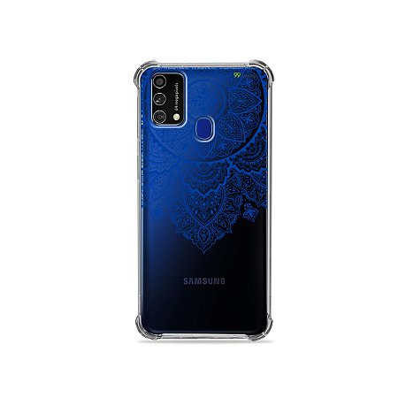 Capa (Transparente) para Galaxy M21s - Mandala Azul