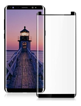 Película de Vidro 3D (borda preta) para Galaxy Note 8 - 99Capas