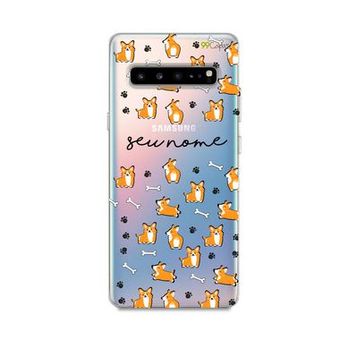 Capa Cãozinho com nome personalizado para Galaxy S