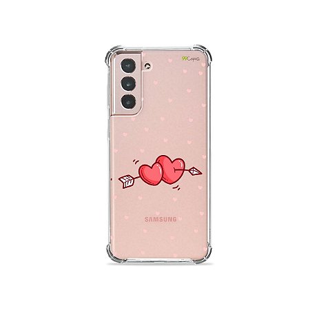 Capa (Transparente) para Galaxy S21 Plus - In Love