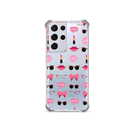 Capa (Transparente) para Galaxy S21 Ultra - Girls