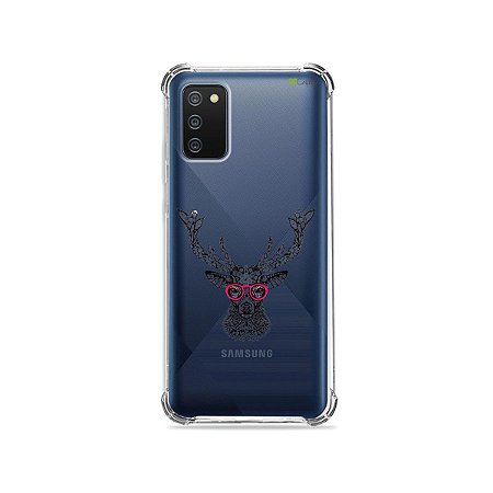 Capa (Transparente) para Galaxy A02s - Alce Hipster