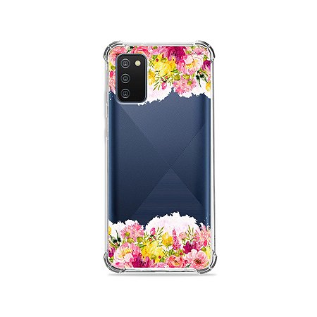 Capa (Transparente) para Galaxy A02s - Botânica