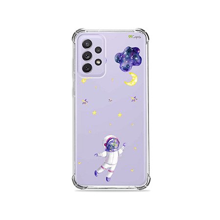 Capa (Transparente) para Galaxy A72 - Astronauta Sonhador
