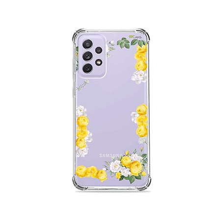 Capa (Transparente) para Galaxy A72 - Yellow Roses