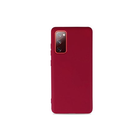 Silicone Case Vermelha para Galaxy S20 FE