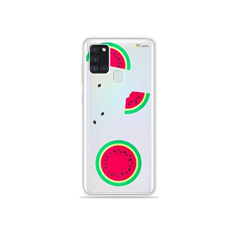 Capa (Transparente) para Galaxy A21s - Melancias