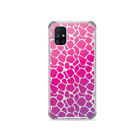 Capa (Transparente) para Galaxy M51 - Animal Print Pink