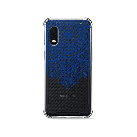Capa (Transparente) para Galaxy XCover Pro - Mandala Azul