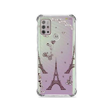 Capa (Transparente) para Moto G10 - Paris