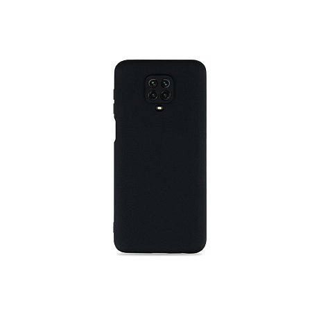 Silicone Case Preta para Redmi Note 9 Pro (com proteção na câmera)
