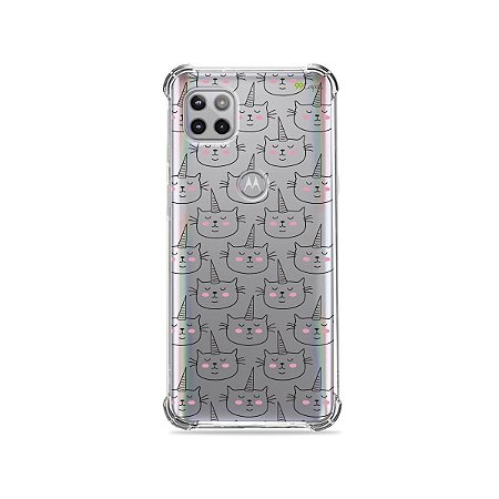 Capa (Transparente) para Moto G 5G - Catcorn