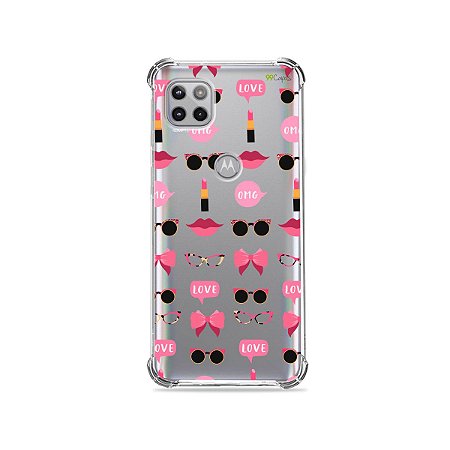 Capa (Transparente) para Moto G 5G - Girls