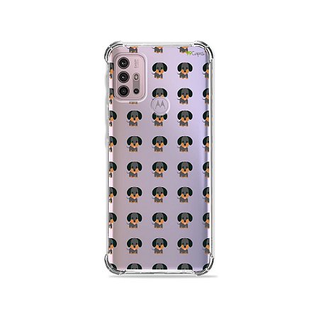 Capa (Transparente) para Moto G30 - Salsichinha