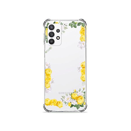 Capa (Transparente) para Galaxy A32 5G - Yellow Roses
