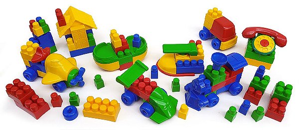 Conjunto Quebracuca Com 120 Em Plastico Peças Na Mochila