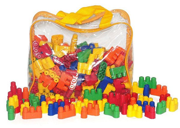 Brinquedo Educativo Mochila Plugando Idéias Com 500 Peças