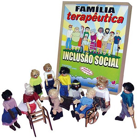 Brinquedo Educativo Familia Terapêutica Inclusao Social Em Mdf 10 Personagens Mdf