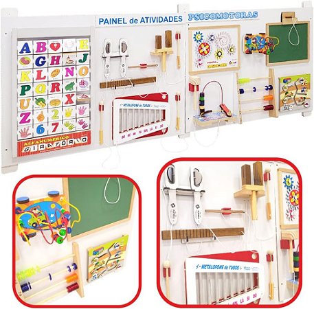 Painel de Atividades Psicomotoras 11 Atividades - CARLU