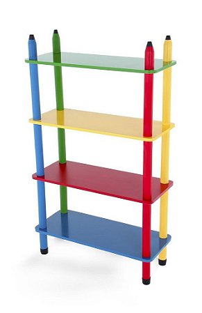 Brinquedo Educativo Prateleira Colorida 24 Peças - Carlu