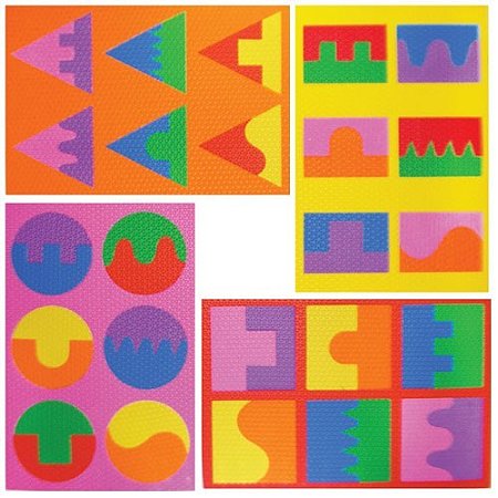 Quebra Cabeça Geométrico Com 4 Placas