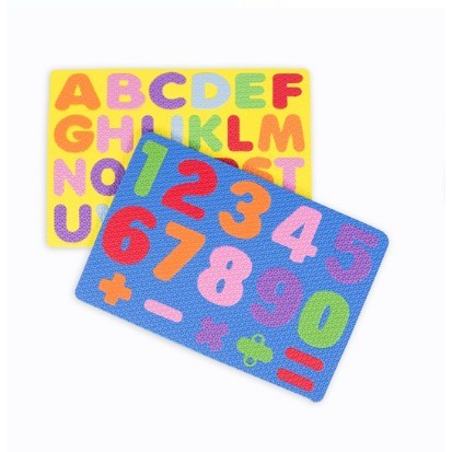 Kit placa de alfabeto em EVA e números e sinais