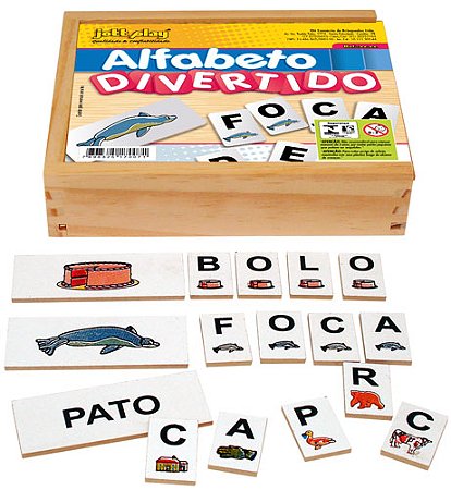 Jogo Educativo 27 Peças Jogo do Alfabeto Imagens