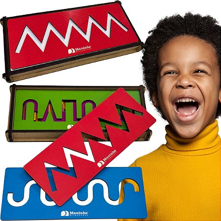 Brinquedo Linhas Vazadas Educativo Coordenacao Motora Fina