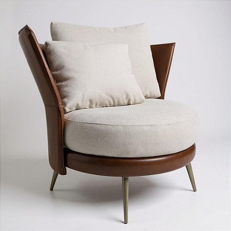 POLTRONA DORY 78X78X68CM FIXA COM 2 ALMOFADAS