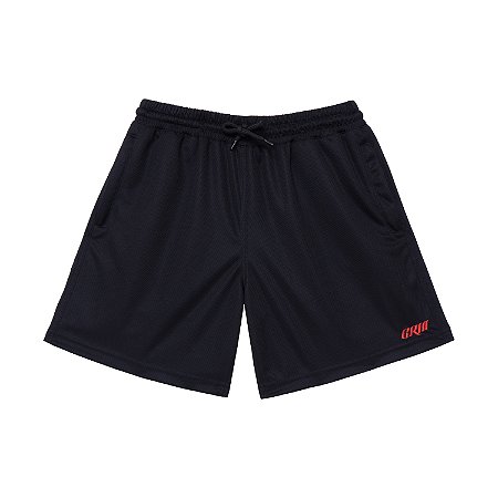 SHORT 'CRIA' PORMENOR PRETO E VERMELHO | FUNDAMENTO