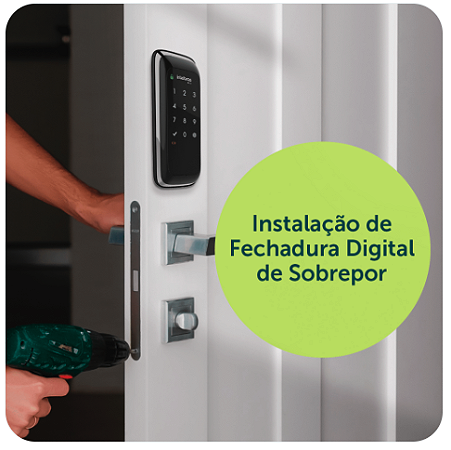 Instalação de Fechadura Digital de Sobrepor