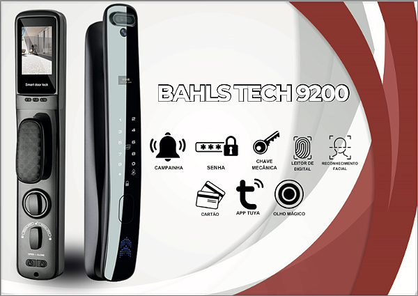 Fechadura eletrônica Facial Home Plus- 9200 BALLS