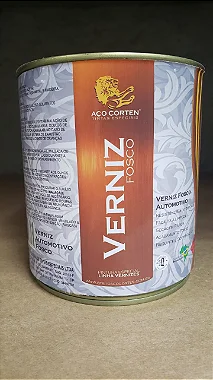 Verniz automotivo fosco - 1,8L- para linha Aço Corten padrão