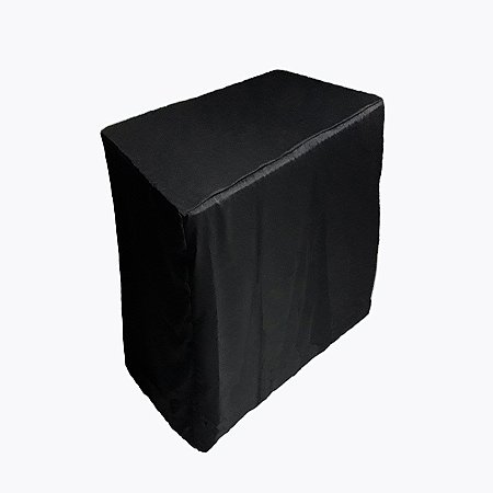 Capa para mesa camping alumínio dobrável preta - 90x60x70