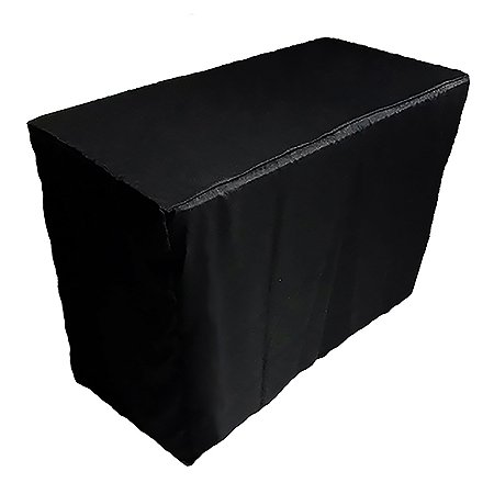 Capa para mesa dobrável Envelope preta - 122x61x91cm
