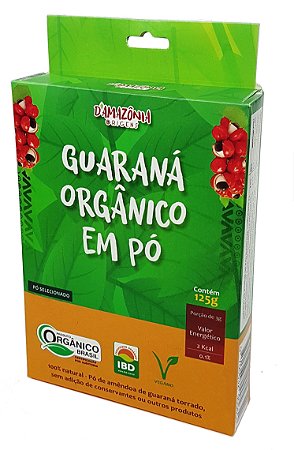 Guaraná em pó Certificado Orgânico - Selecionado 125g