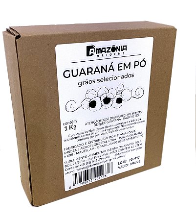 Guaraná em pó - Selecionado 1Kg