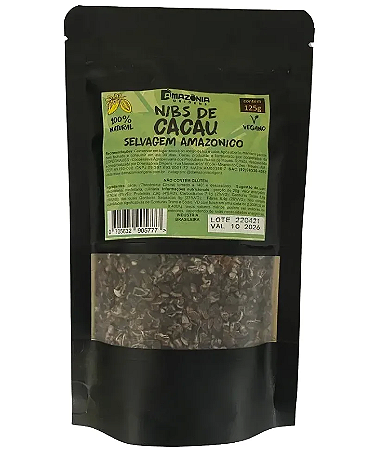 Nibs de cacau selvagem amazônico - 125g