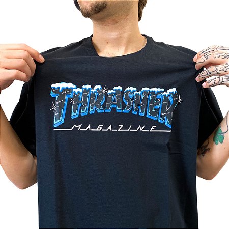 Camiseta Thrasher Magazine Ice - Vita Skate Shop - Vita Skate Shop | Loja  de Skate Online