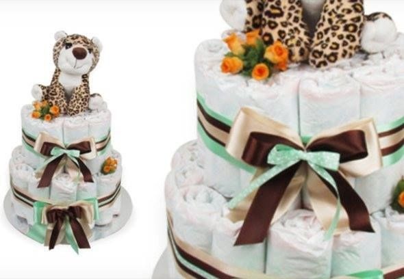 Bolo de Fraldas Animal