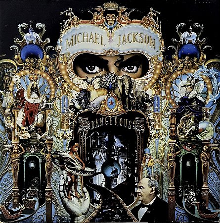 LP Michael Jackson ‎– Dangerous - Duplo - C/encartes